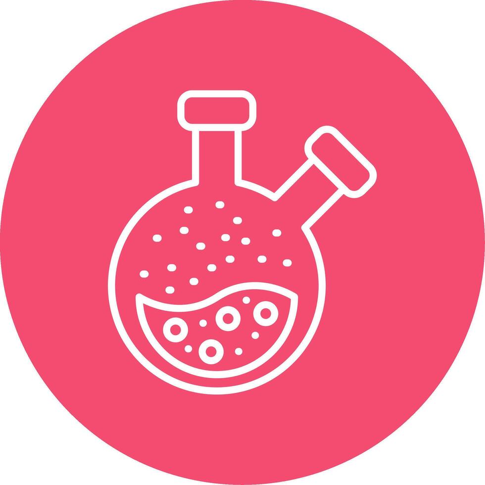 Flask Multi Color Circle Icon vector