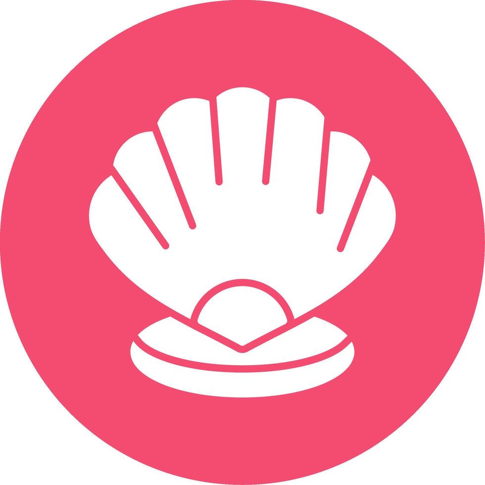 Shell Multi Color Circle Icon vector