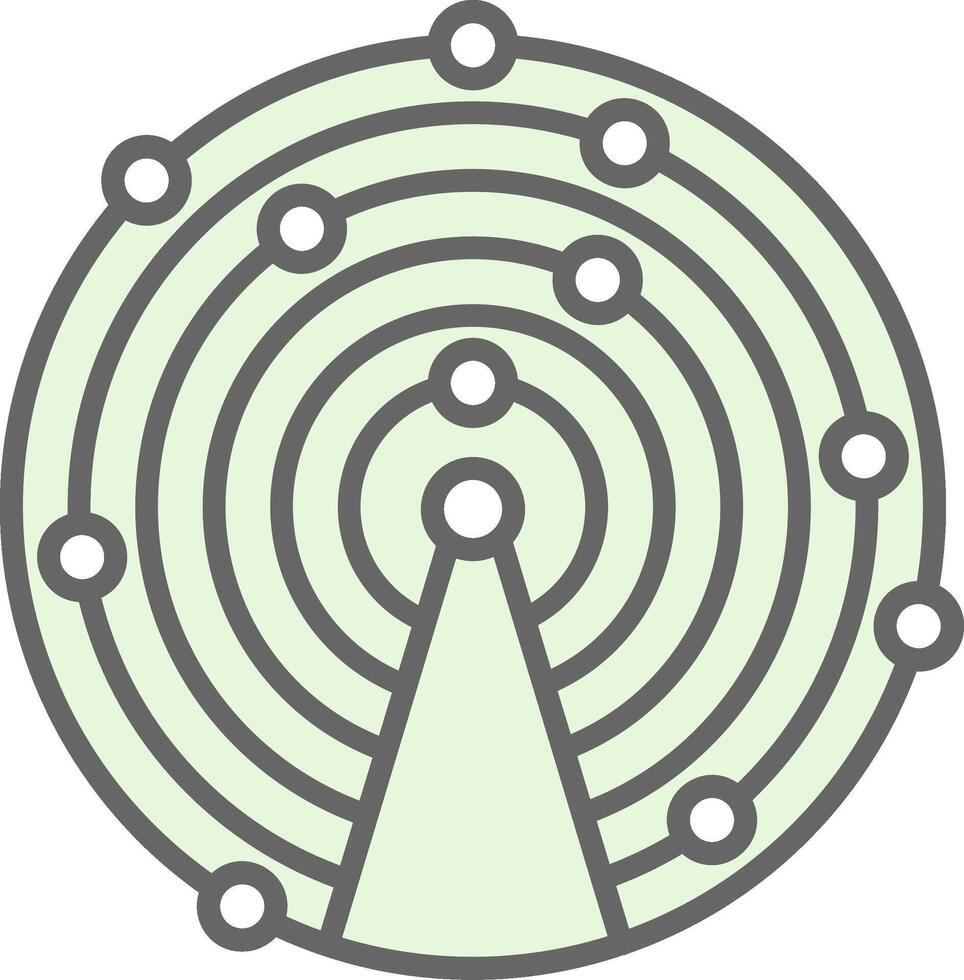 Sonar Fillay Icon Design vector