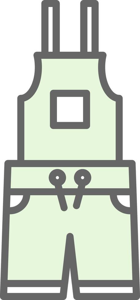 Dungarees Fillay Icon Design vector