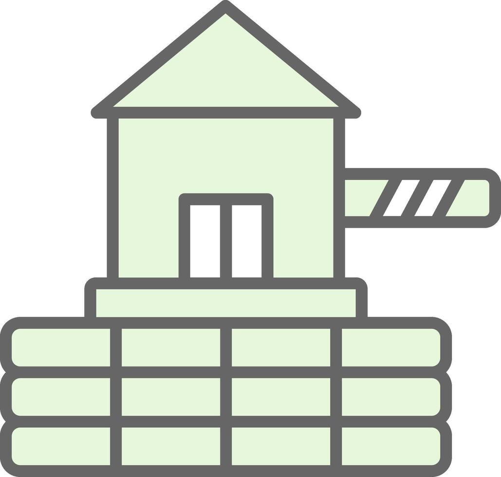 Barrier Fillay Icon Design vector