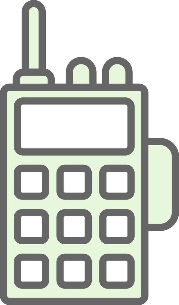 Walkie Talkie Fillay Icon Design vector