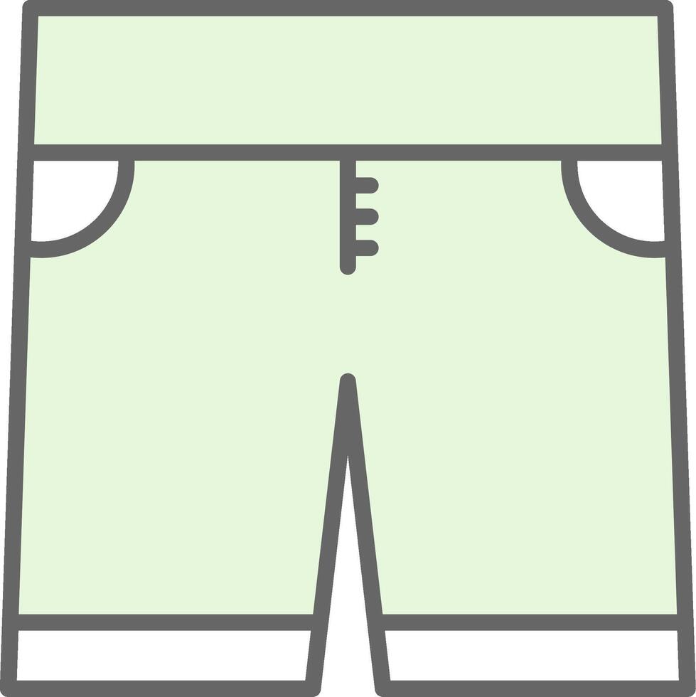 Shorts Fillay Icon Design vector