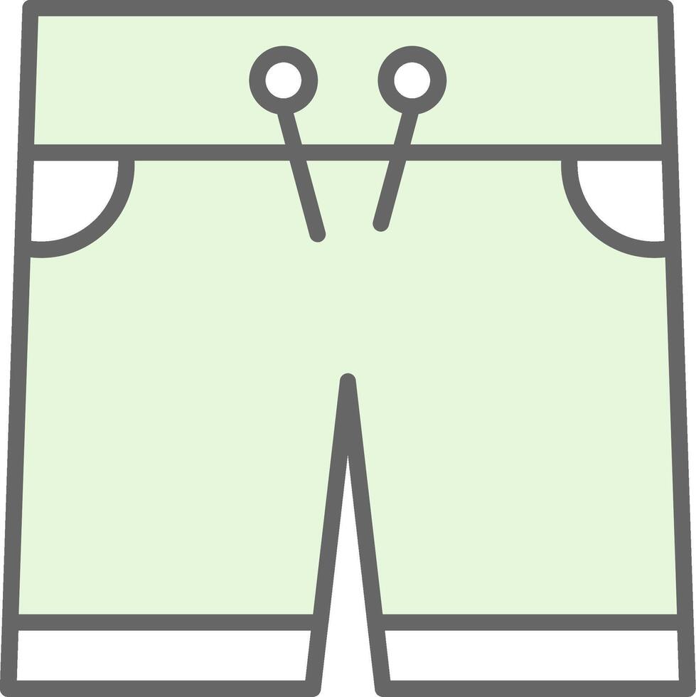 Shorts Fillay Icon Design vector