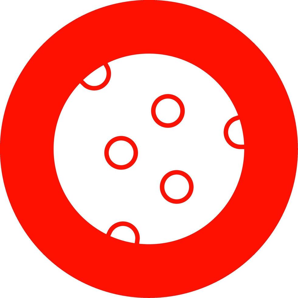 Moon Multi Color Circle Icon vector