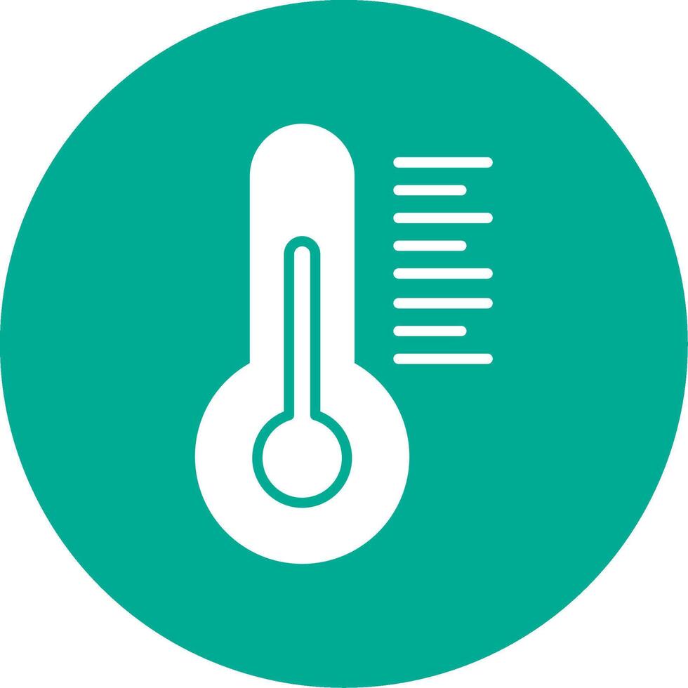 Thermometer Multi Color Circle Icon vector