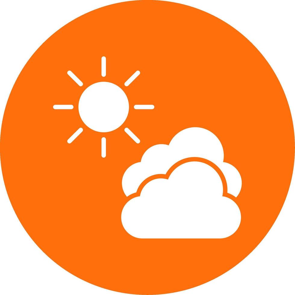 Clouds Multi Color Circle Icon vector