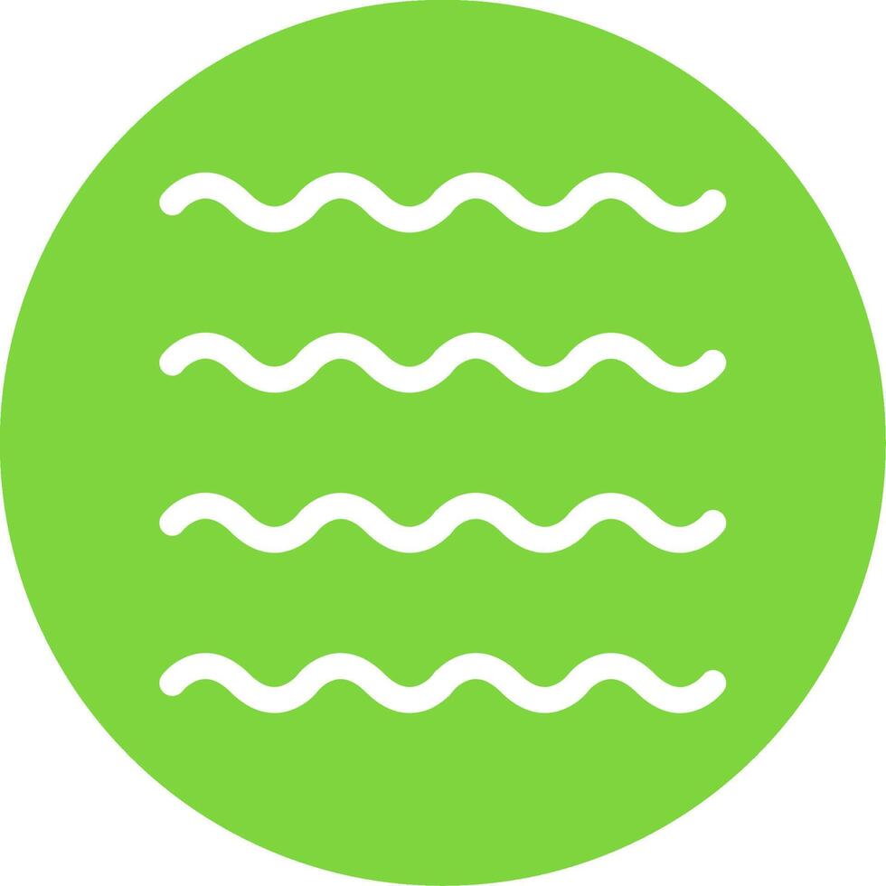 Waves Multi Color Circle Icon vector