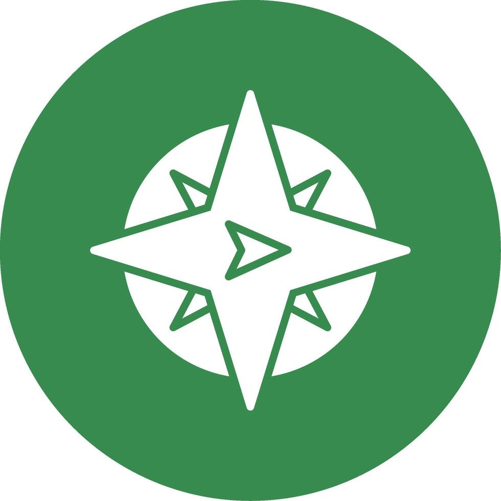 East Multi Color Circle Icon vector