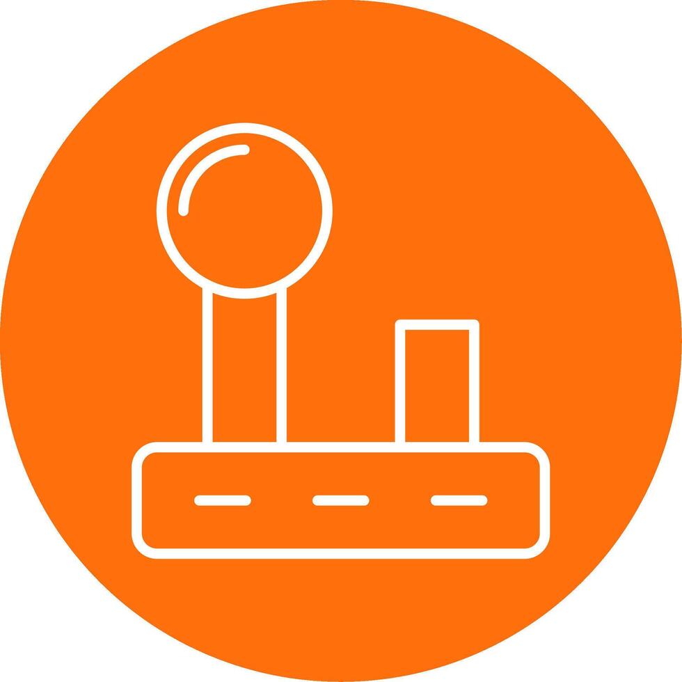 Joystick Multi Color Circle Icon vector