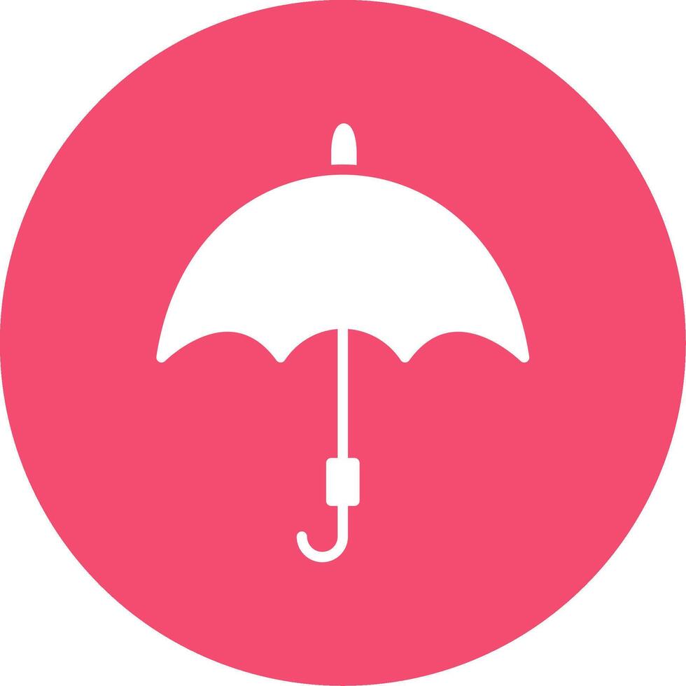 Umbrella Multi Color Circle Icon vector