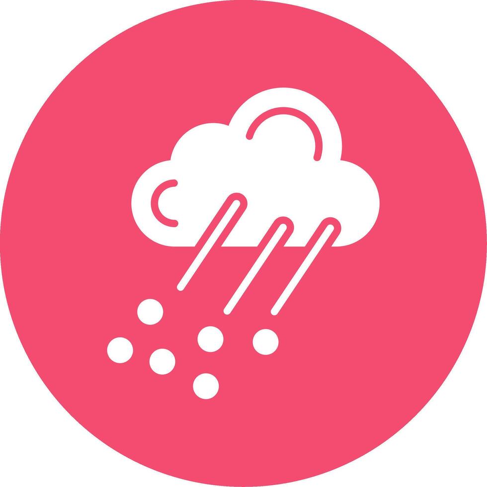 Hail Multi Color Circle Icon vector