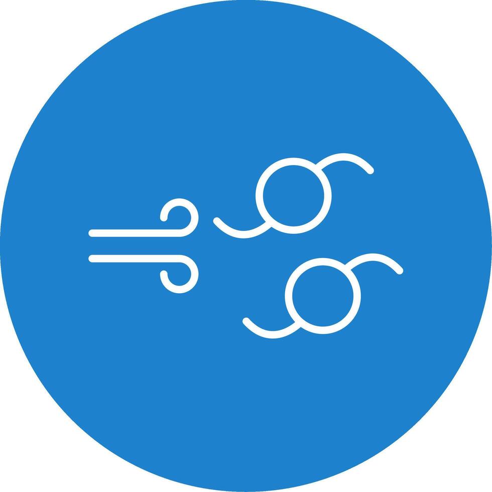 Hurricane Multi Color Circle Icon vector