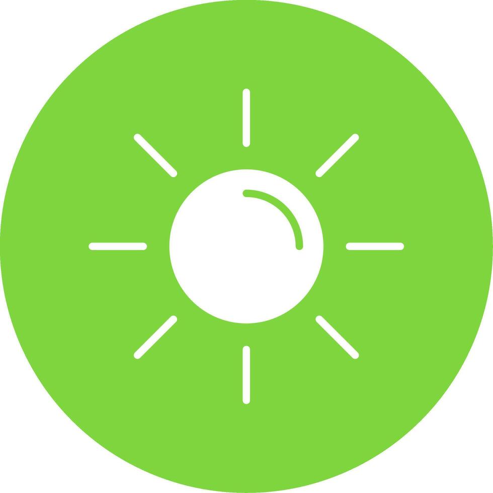 Sun Multi Color Circle Icon vector