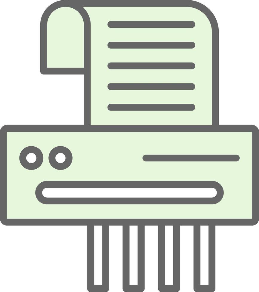 Shredder Fillay Icon Design vector