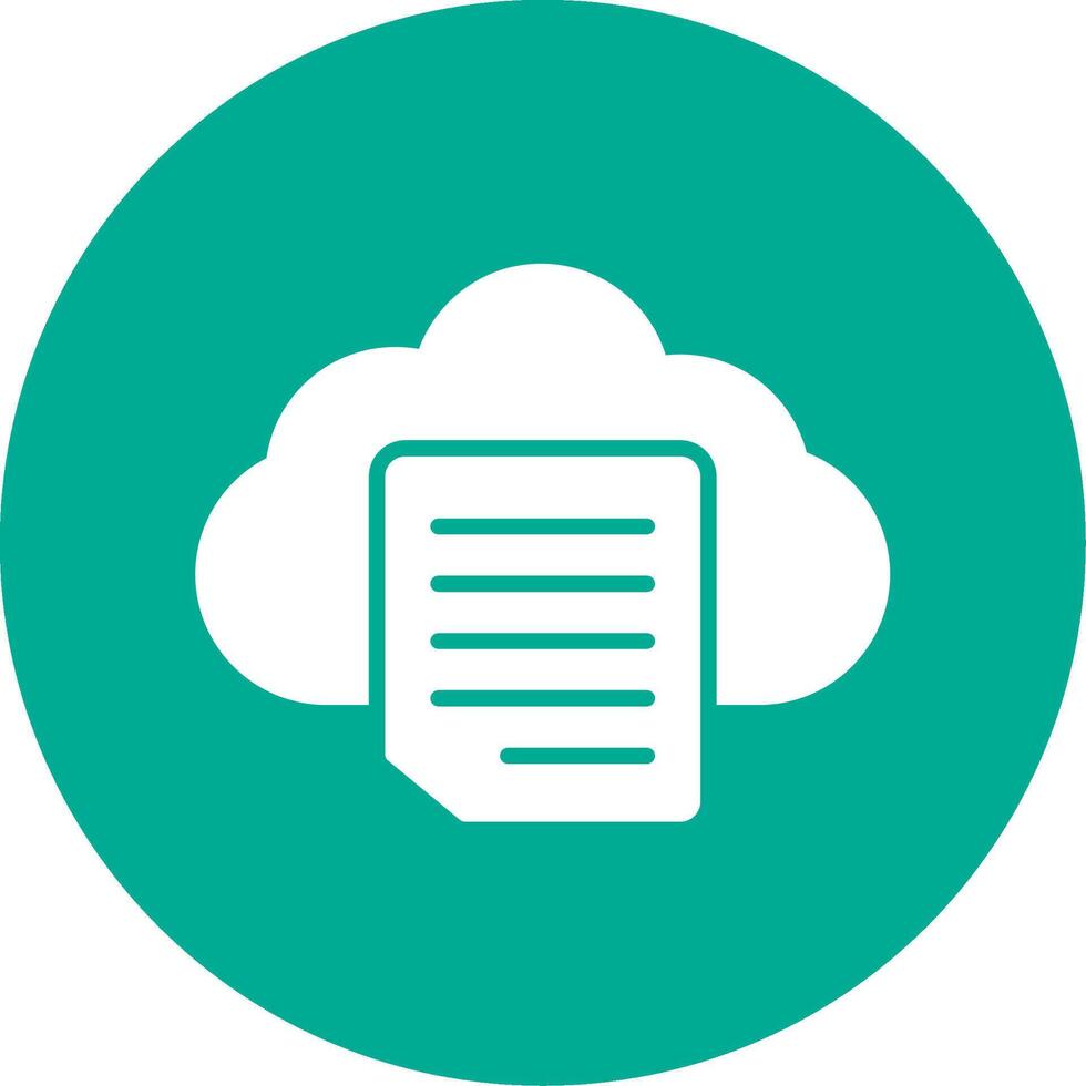 Cloud Multi Color Circle Icon vector