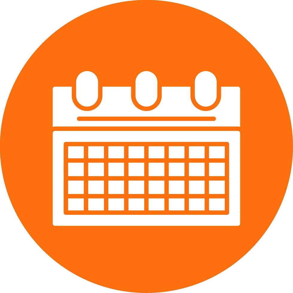 Planner Multi Color Circle Icon vector