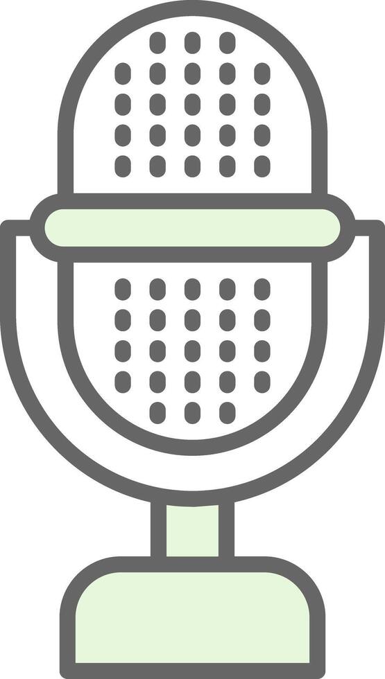 Microphone Fillay Icon Design vector
