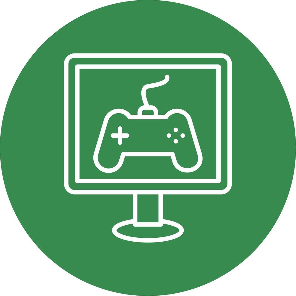 Gaming Multi Color Circle Icon vector