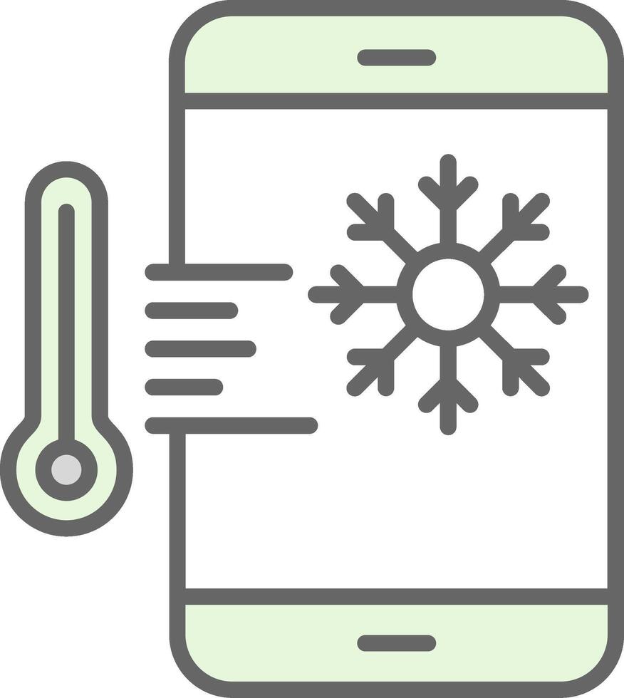 Thermostat Fillay Icon Design vector