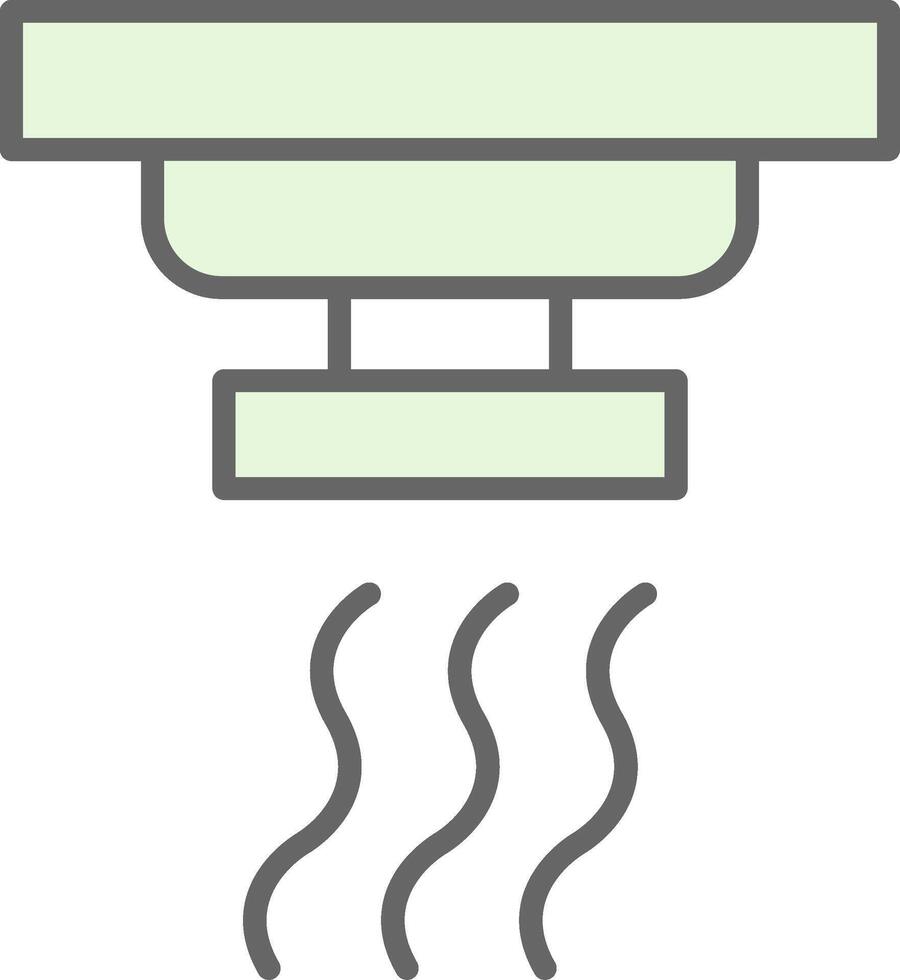 Smoke Detector Fillay Icon Design vector