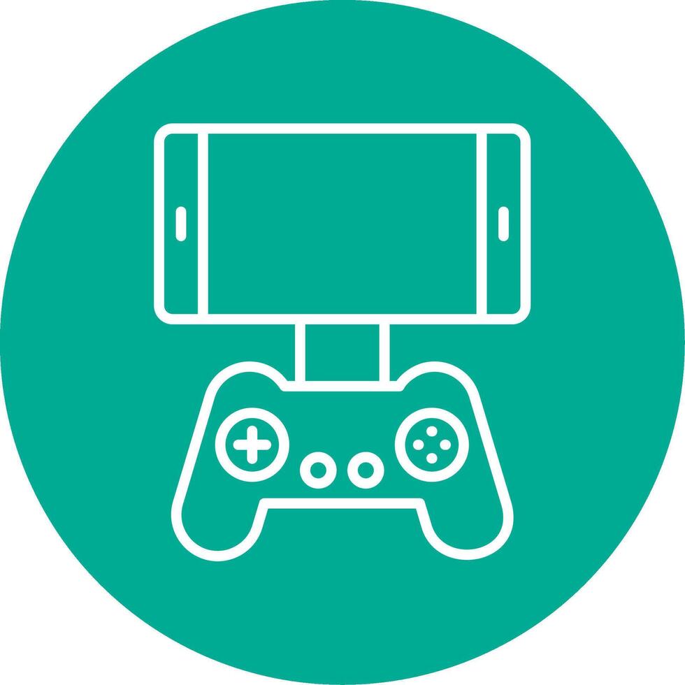Mobile Game Multi Color Circle Icon vector