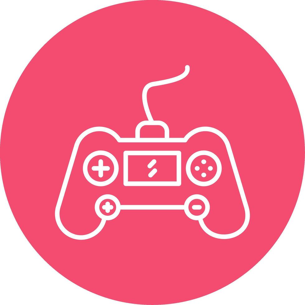Gaming Console Multi Color Circle Icon vector