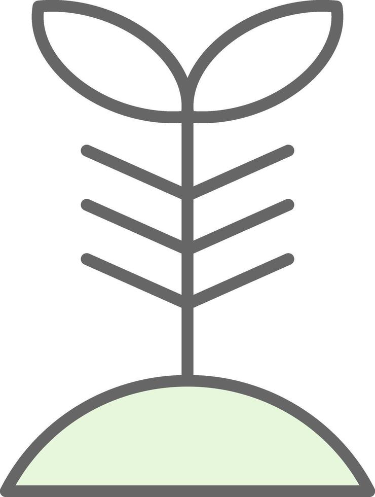 planta relleno icono diseño vector