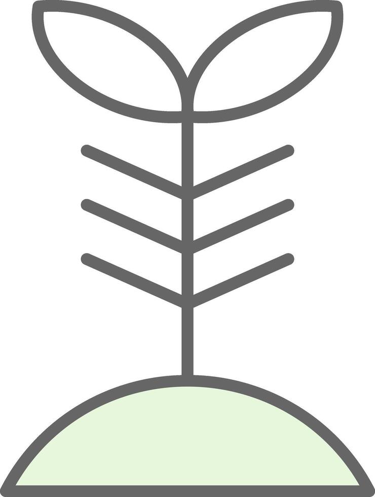Plant Fillay Icon Design vector
