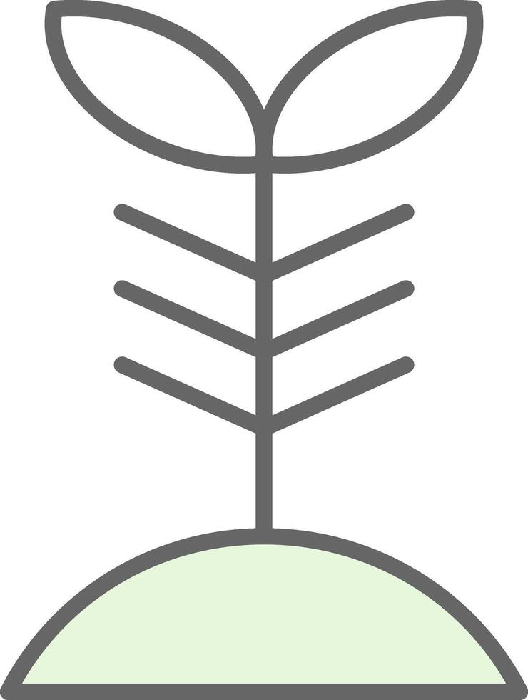 Plant Fillay Icon Design vector