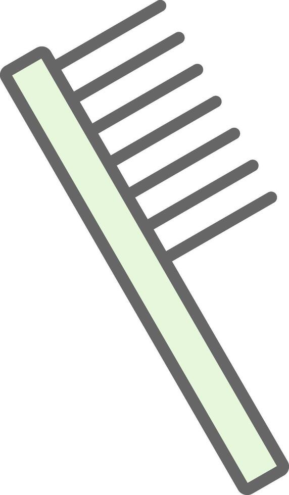 Comb Fillay Icon Design vector