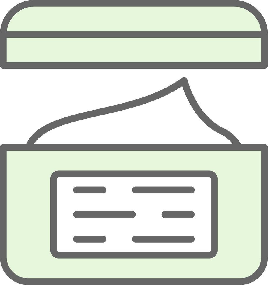 Body Cream Fillay Icon Design vector