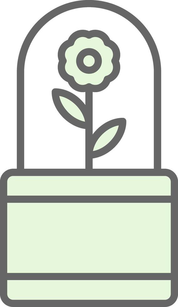 flor relleno icono diseño vector