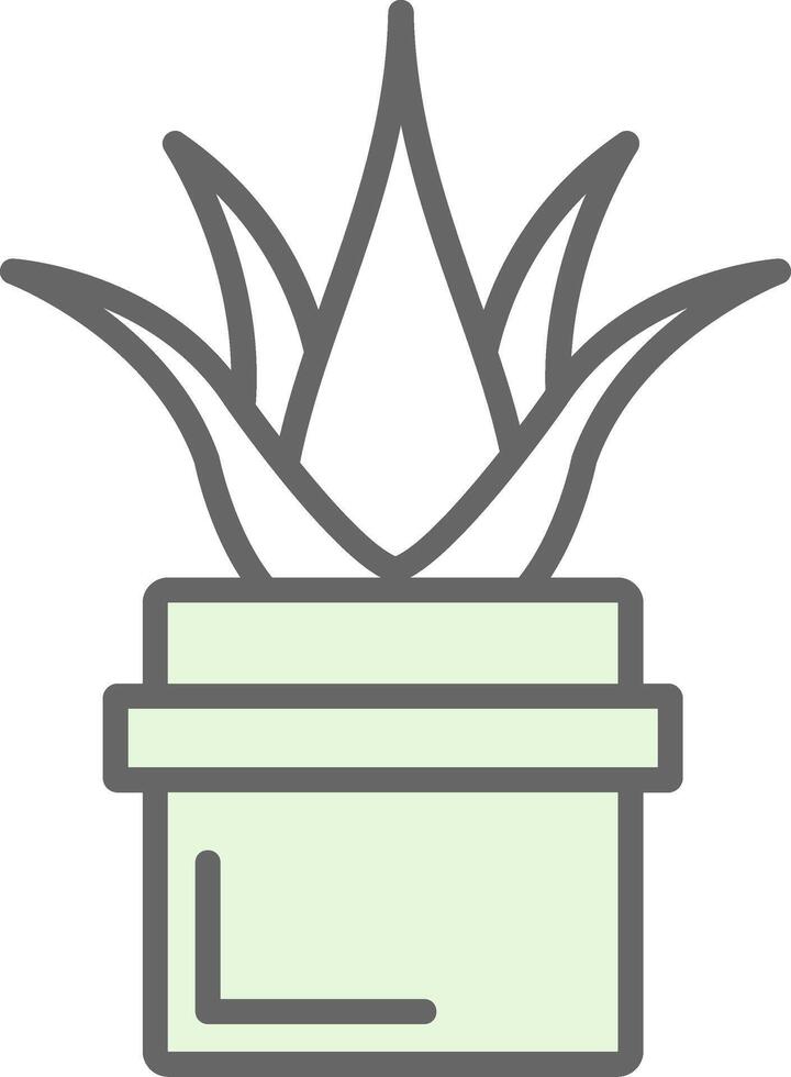 Aloe Vera Fillay Icon Design vector