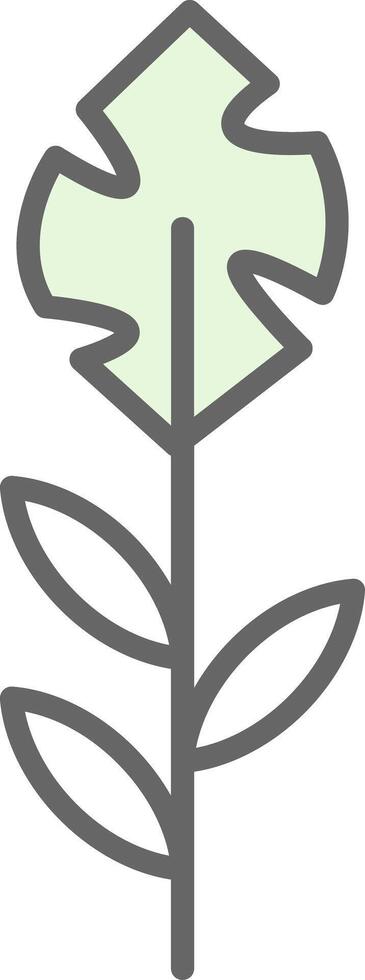 Plant Fillay Icon Design vector