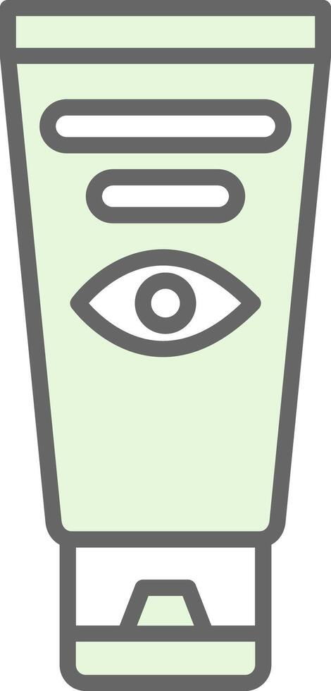 Eye Cream Fillay Icon Design vector