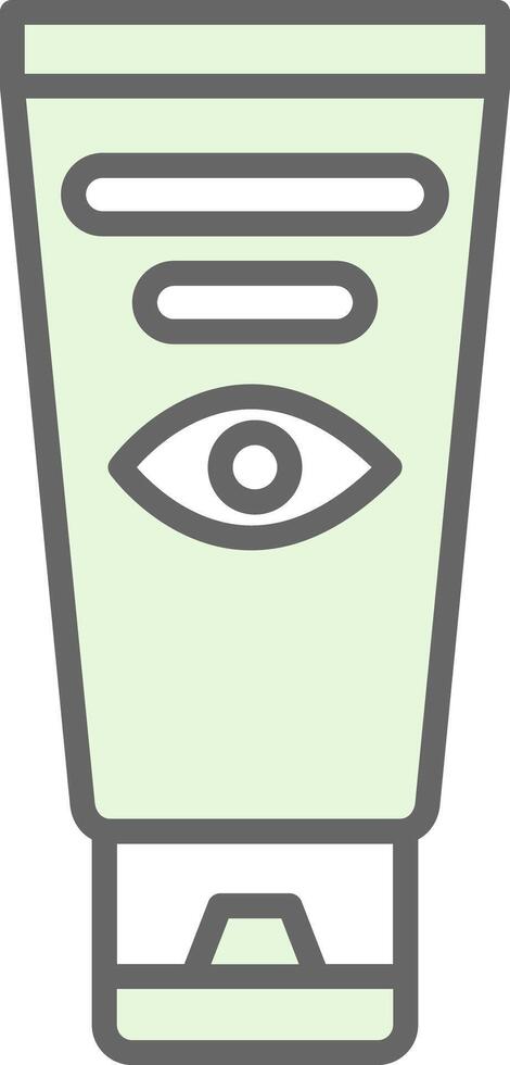 ojo crema relleno icono diseño vector