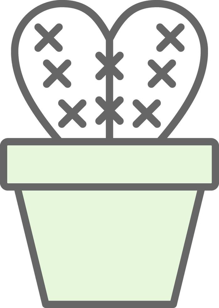 Cactus Fillay Icon Design vector