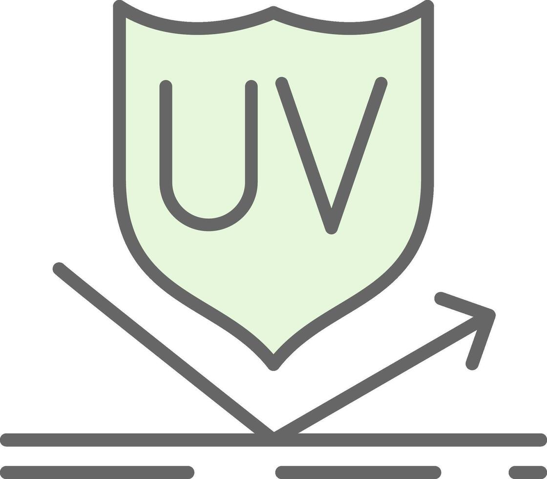 UV Protection Fillay Icon Design vector