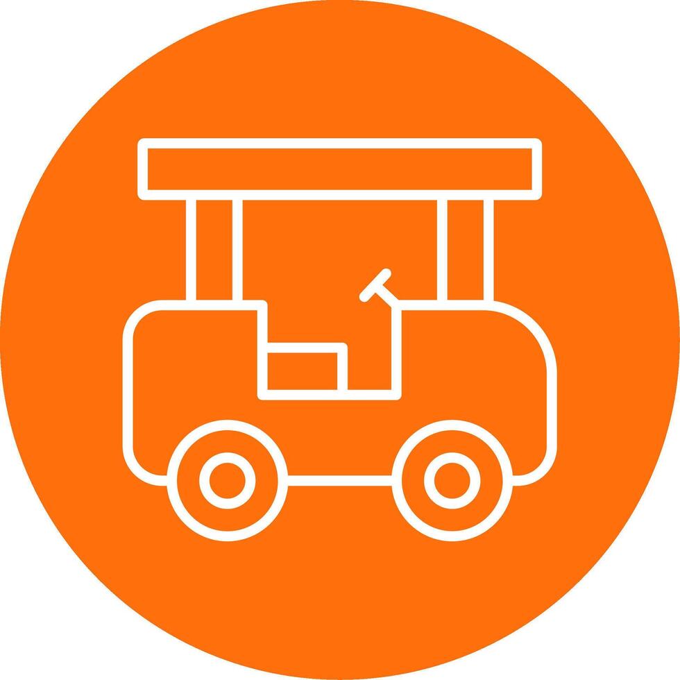 transporte multi color circulo icono vector