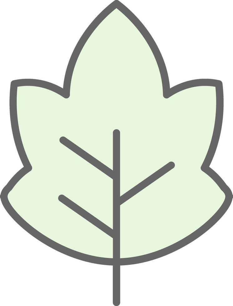 Leaf Fillay Icon Design vector