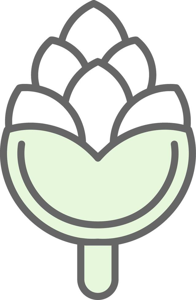 Pine Cone Fillay Icon Design vector