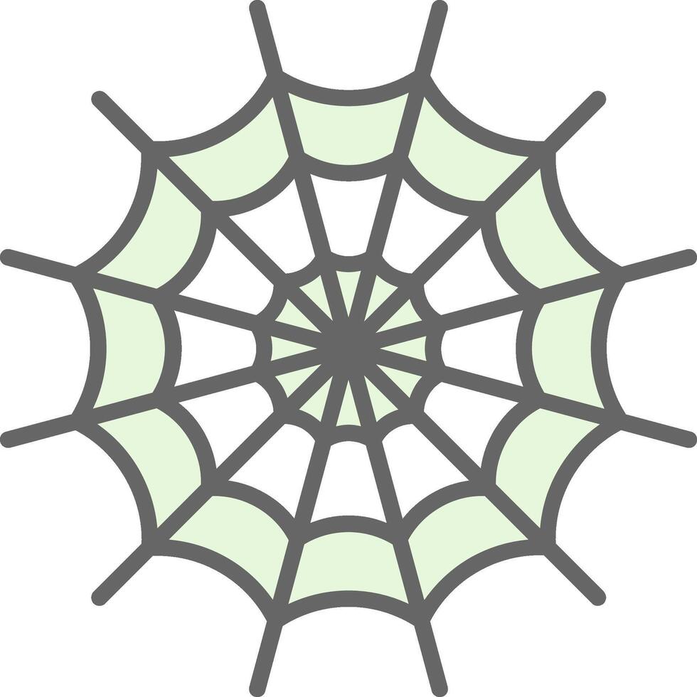 Spider Web Fillay Icon Design vector