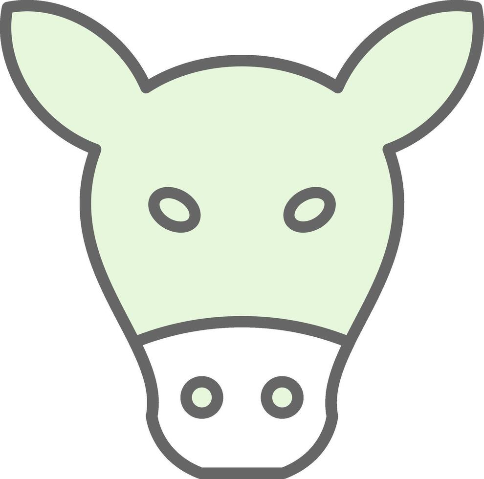 Cow Fillay Icon Design vector