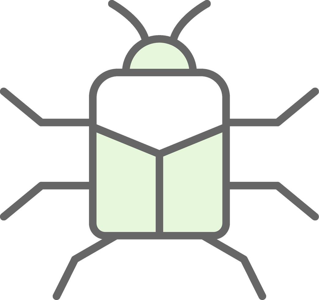 ciervo escarabajo relleno icono diseño vector