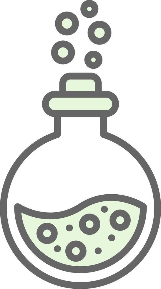 Flask Fillay Icon Design vector