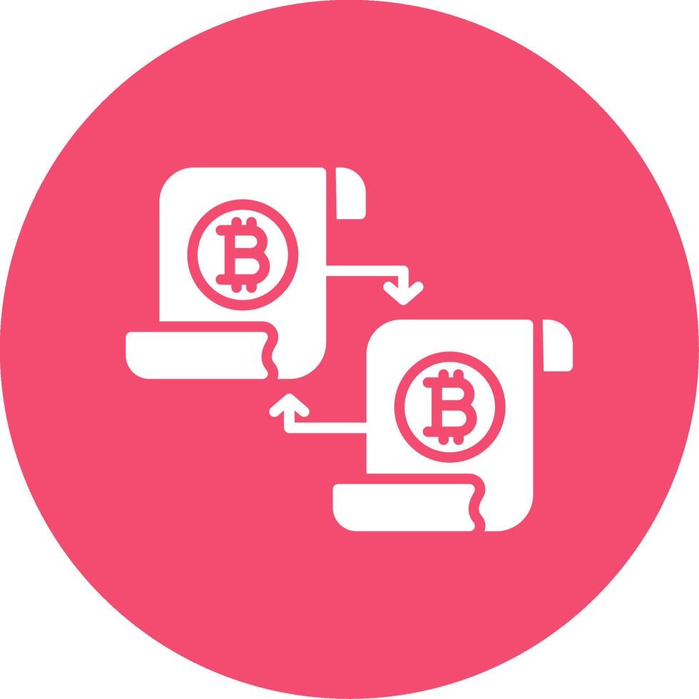 Disturbuted Ledger Multi Color Circle Icon vector