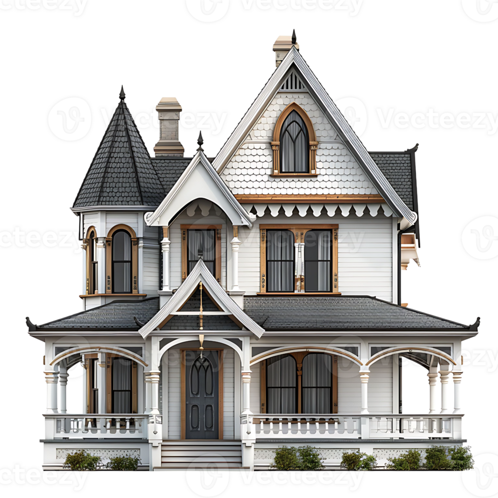 Old house on isolated background png