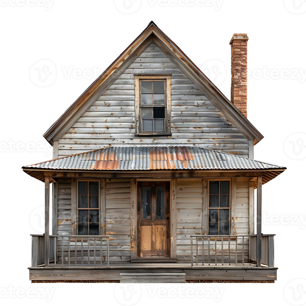 Old house on isolated background png