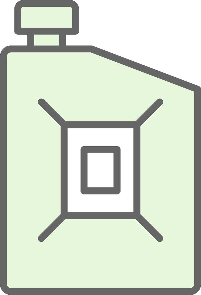 Petrol Can Fillay Icon Design vector